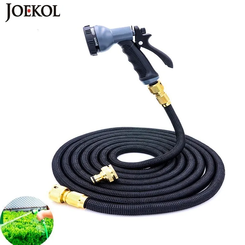 Freies verschiffen 25Ft 200Ft Garten Schlauch Erweiterbar Magie Flexible Wasser Schlauch Eu Schlauch Kunststoff Schläuche Rohr Mit Spritzpistole Zu Bewässerung-in Gartenschläuche & Rollen aus Heim und Garten bei