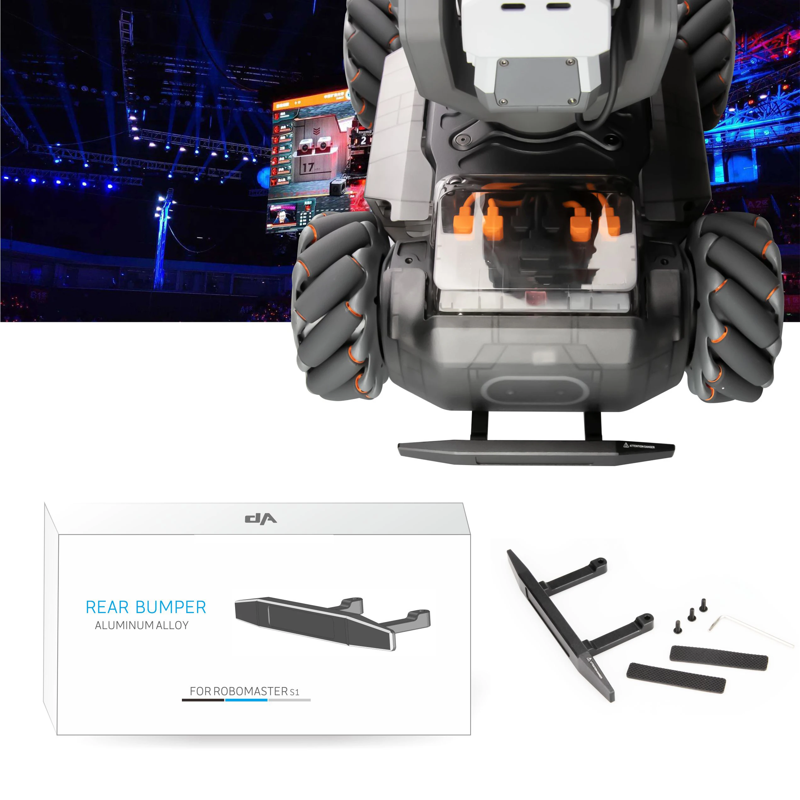 Автомобильный задний бампер для DJI RoboMaster S1 для развития интеллекта, образовательные робот защита от столкновений RoboMaster S1 защитные аксессуары
