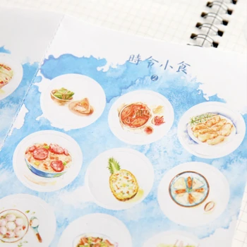 

1 Sheet 36 Pcs New Cartoon Delicious Food Travel Decorative Stickers Adhesive Stickers DIY Decoration Creative Diary Stickers