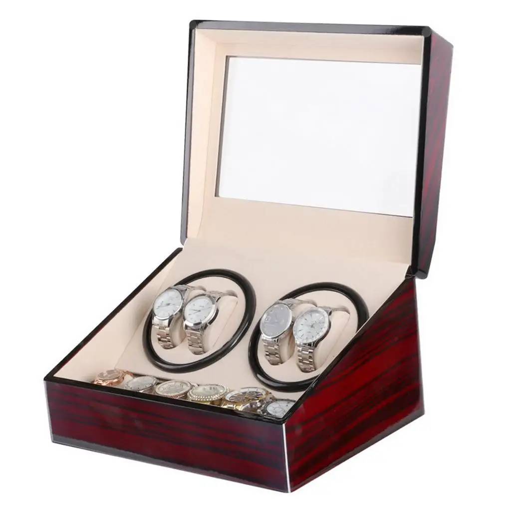 

4 +6 Stirrer Dual Automatic Mechanical Watch 4+6 Boxes Display Motor Shaker Winder Holder Jewelry Box Watches