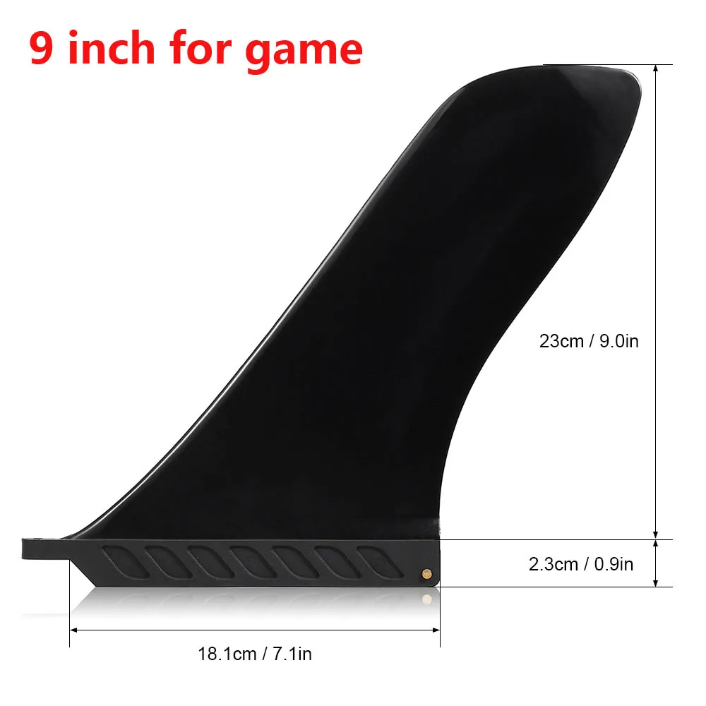 9 inch for game 6,5-10 дюймов серфинга Sup одиночный плавник центральное ребро нейлоновая доска для серфинга Лонгборд для серфинга плавник для водных видов спорта Дайвинг лодка плавники - Цвет: 9 inch for game