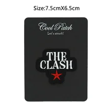 CLASH логотип звезда вышитая музыкальная группа Новое железо на и сшить на прохладном хэви-метал, Рок Панк значок пользовательский дизайн патч доступны