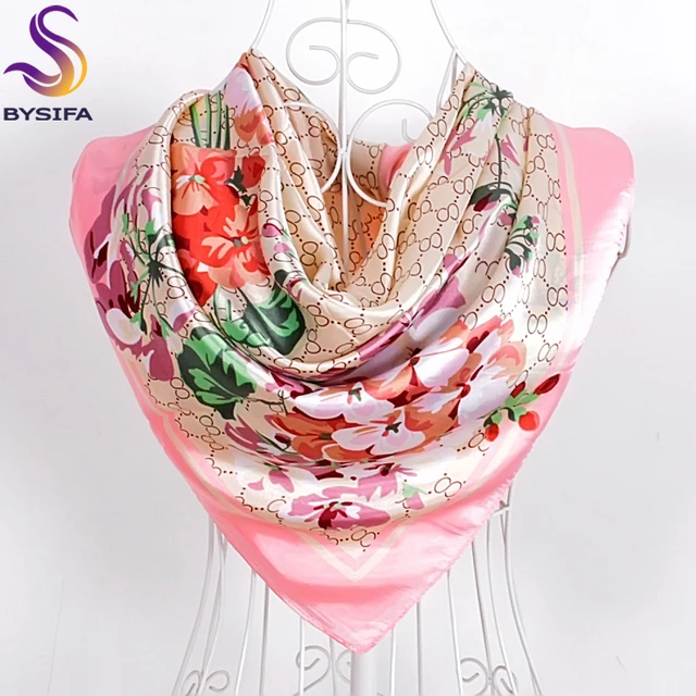 Scarf silk pink, Scarves