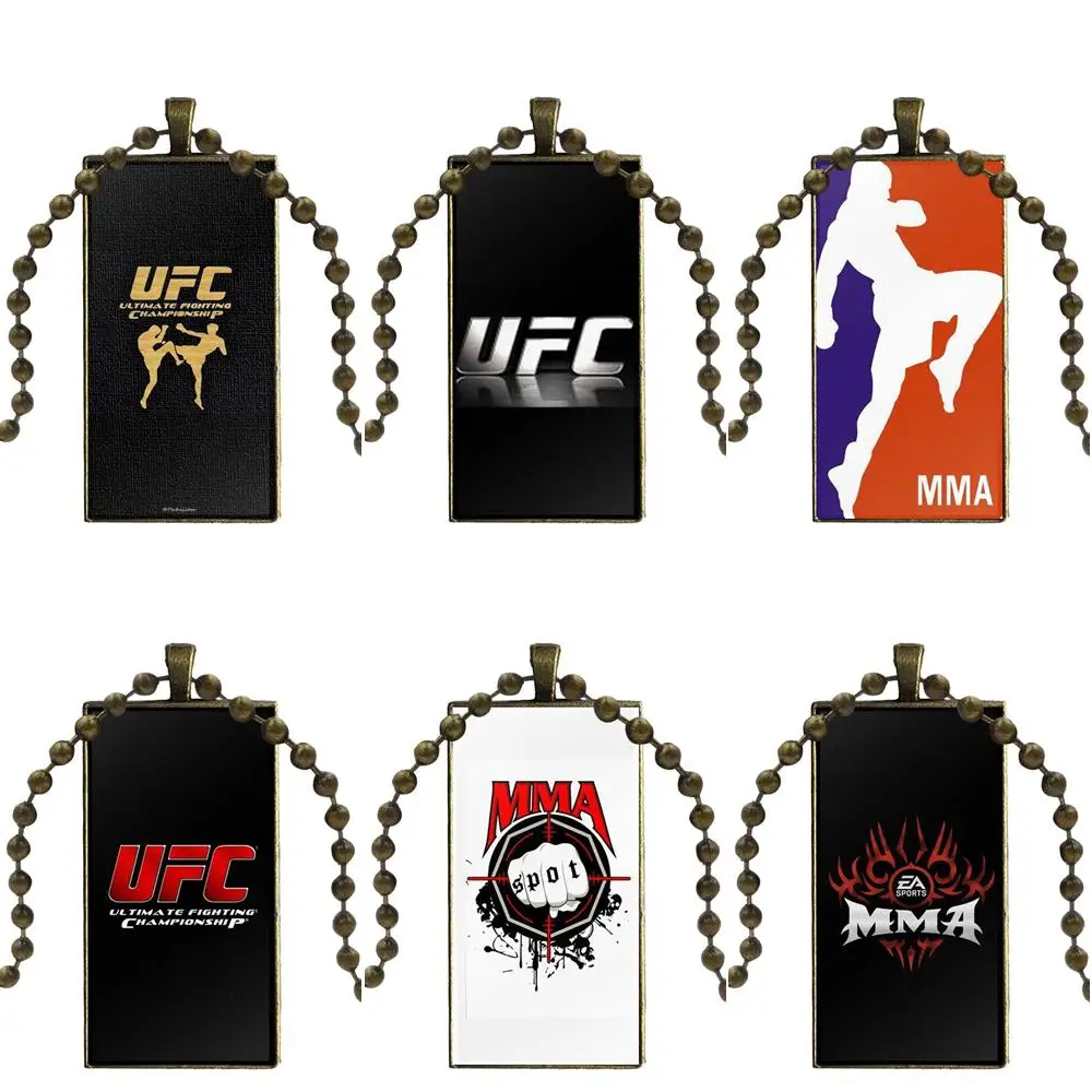 Ufc ММА дизайн логотипа для женщин Праздничная бижутерия со стеклянными