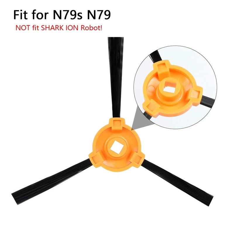 Accessory Kit for Deebot N79S and N79 Robotic Vacuum Cleaner - 2 Main Brush +1 Primary Filter + 8 Filters + 8 Side Brushes