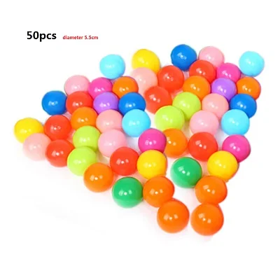 50 pcs 25 шт/50 шт/100 шт 5,5 см диаметр красочные шары мягкий бассейн с шариками Забавный детский бассейн детские игрушки для малышей кукольный домик - Цвет: 50 pcs
