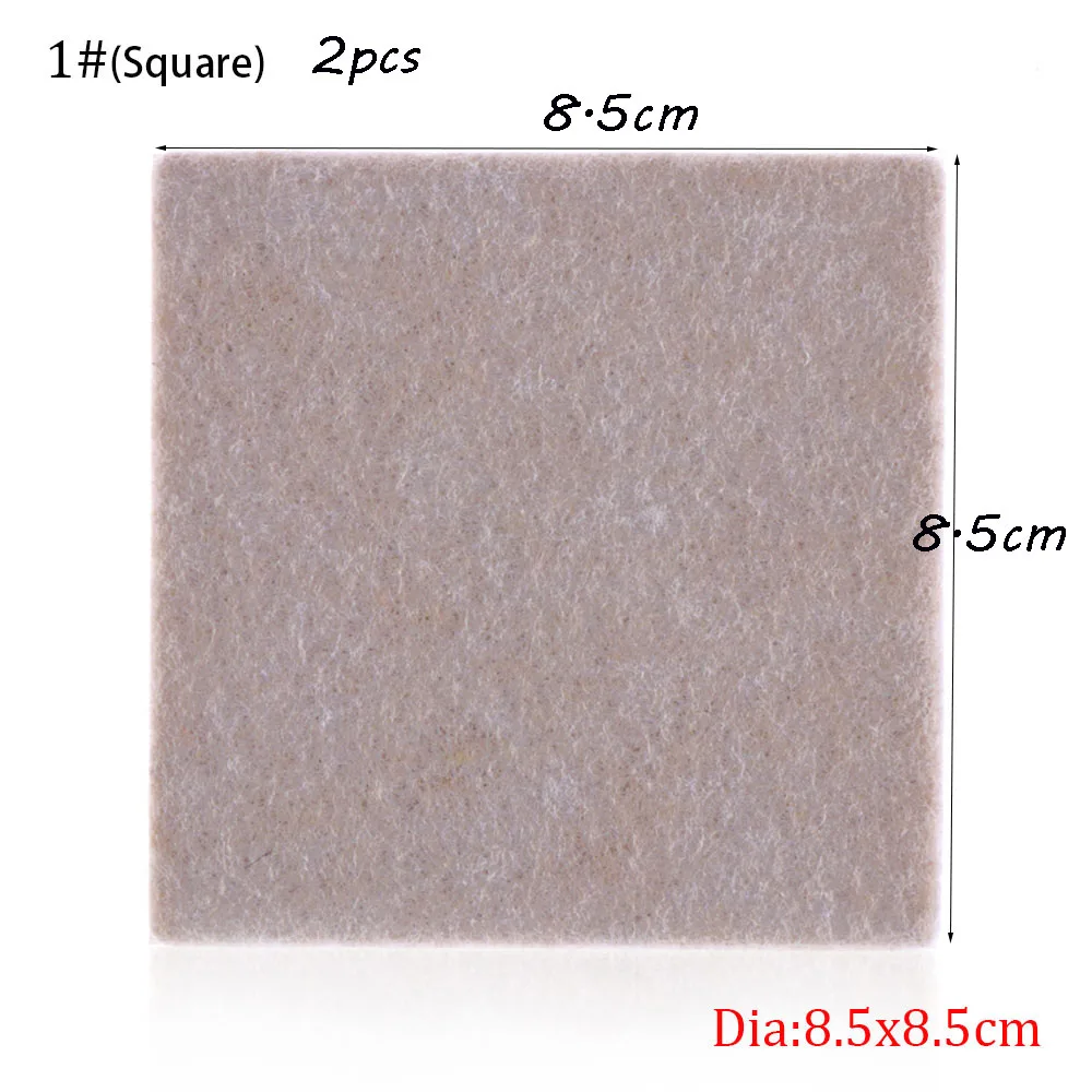1(square)-2pcs Нескользящие колпачки для ног стула, накладки для ног, мебельные Чехлы для стола, чашки для носков, квадратные/круглые протекторы для пола, стула/ножки стола, липкая спинка - Цвет: 1(square)-2pcs