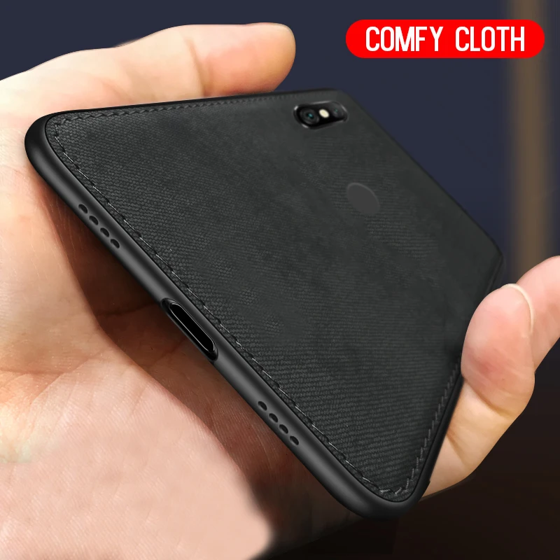 

High Quality Canvas Silicon Phone Case For Xiaomi Mi 9 Mi9 Note7 Thin Fabric Cloth Texture Soft Cover On Redmi Note 7 Pro Case