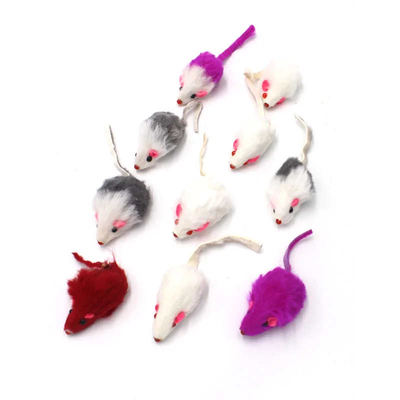 pawstrip 12Pcs/pack Rabbit Fur Cat Toy Interactive False Mouse Cat Toys With Sound Rattling pawstrip 12Pcs/pack Rabbit Fur Cat Toy Interactive False Mouse Cat Toys With Sound Rattling