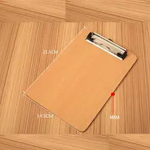 Деревянный A5 Папки канцелярские наружная подвеска на скобе дерево папка доска стол файл для рисования и письма Pad Школа Офис вспомогательное средство пункт комплект