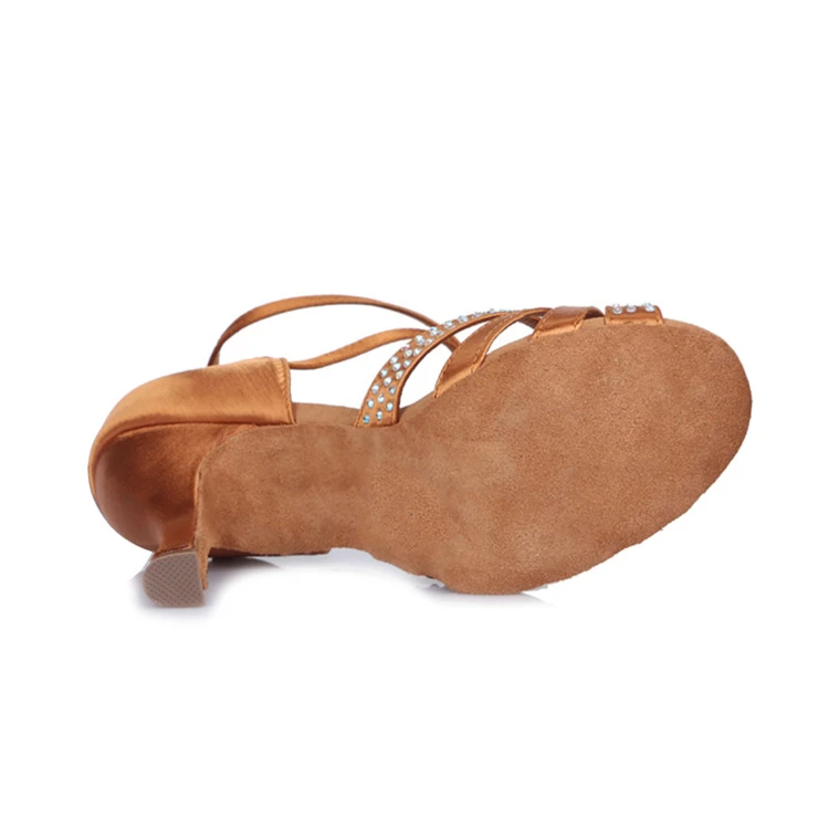 DILEECHI-Raso-Scarpe-Da-Ballo-Latino-delle-donne-Strass-Scarpe-Da-Ballo-Salsa-Partito-Tango-Ballroom