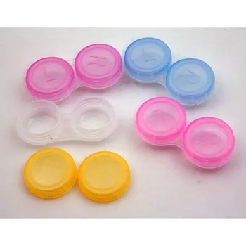 

Fashion Portable Small Lovely Candy Color Contact Lenses Soak Storage Case Random Color