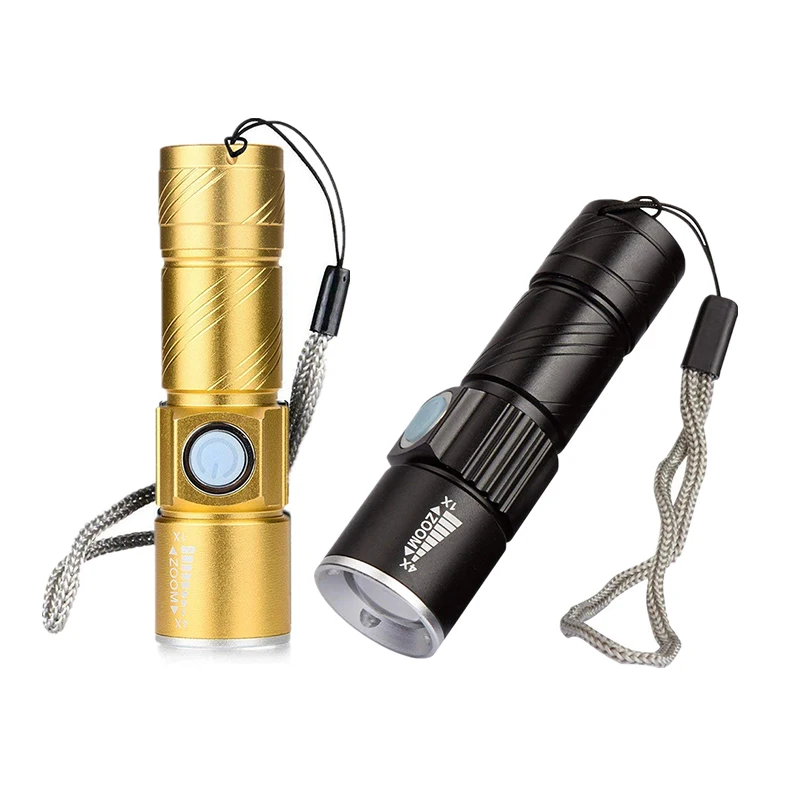Anpro Mini USB светодиодный светильник фонарь для походов на открытом воздухе перезаряжаемый водонепроницаемый масштабируемый светильник для велосипеда 3 режима удобный светильник для вспышки