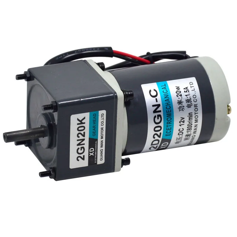 Motore 12 V24V Dc, Micromotore Muslimt 20W, Motoriduttore Cc, Motoriduttore Piccolo Con Ingranaggi In Metallo
