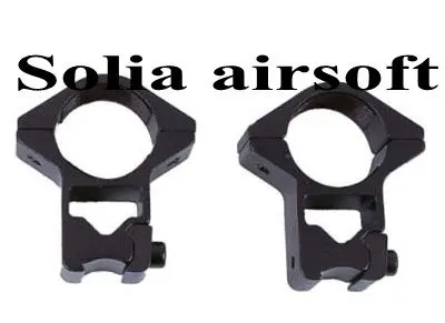 

Tactical 11mm weaver rail 25mm rifle scope ring high mounts Black