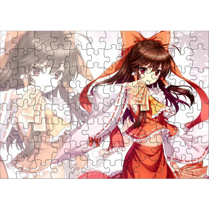 120pcs/set Touhou Project DIY Paper Puzzle Anime Toys Education Juguetes Jigsaw Puzzles toys for Kids