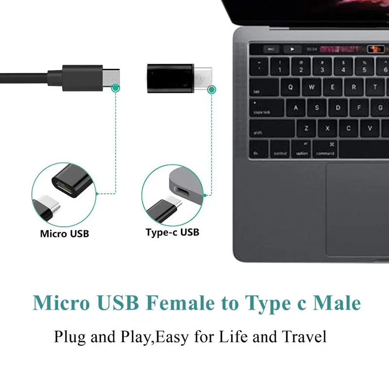 Адаптер type-C USB C для микро-usb конвертер Кабель type C адаптер для Macbook samsung s8 huawei p10 p9 xiaomi 6 OTG USB адаптер