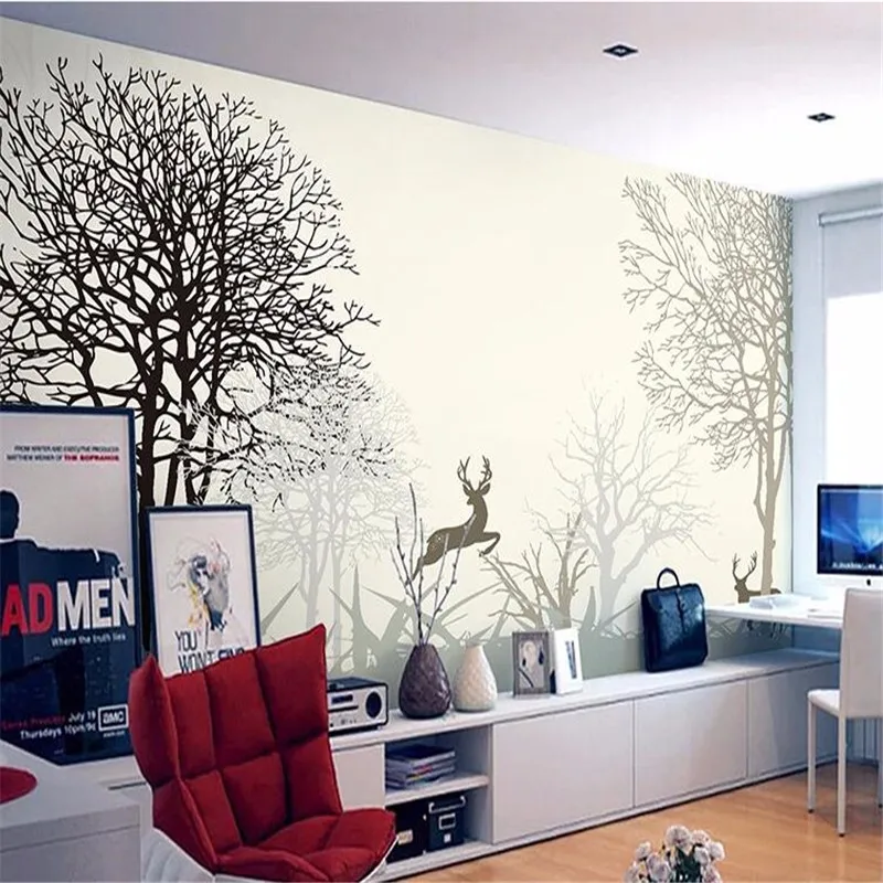 photo-wallpaper-High-quality-wall-painting-minimalist-living-room-TV-backdrop-bedroom-beige-elk-large-mural (2)