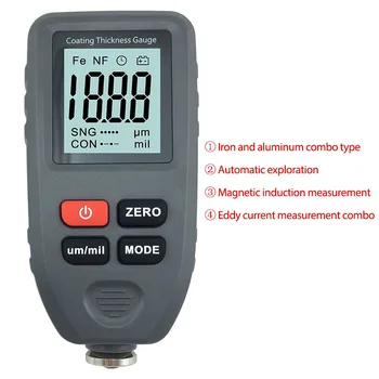 

Car Paint Thickness Gauge Paint Coating Thickness Meter Metal Auto Coating Thickness Gauge Width Measuring Instruments