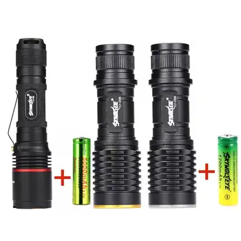 

SKYWOLFEYE 8000 Lm LED Flashlight 5 Modes Light Lamp+18650