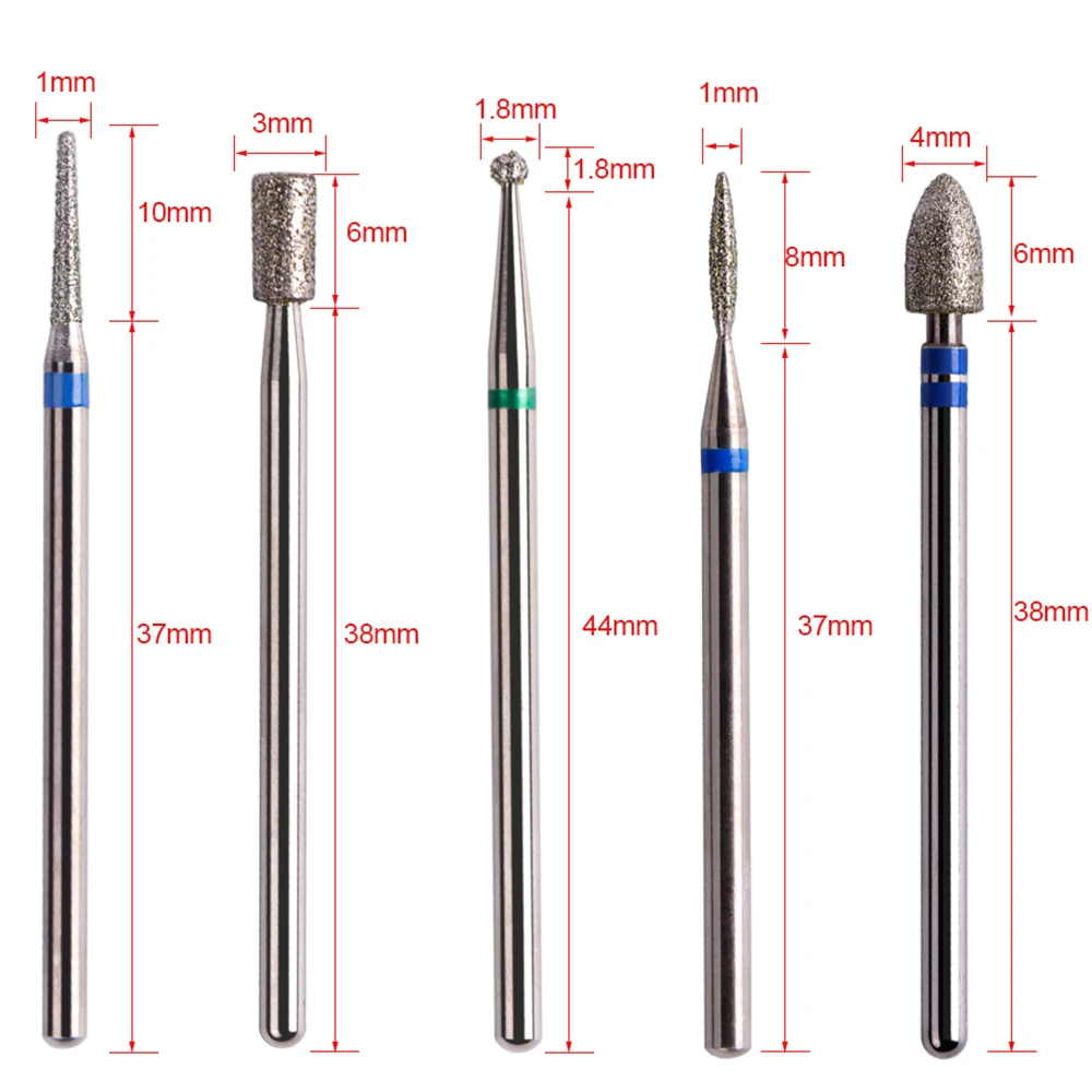 10 шт керамических фрез для ногтей, набор аксессуаров, алмазная/Керамическая/щетка для полировки ногтей, сверлильный станок для маникюрных инструментов TR394
