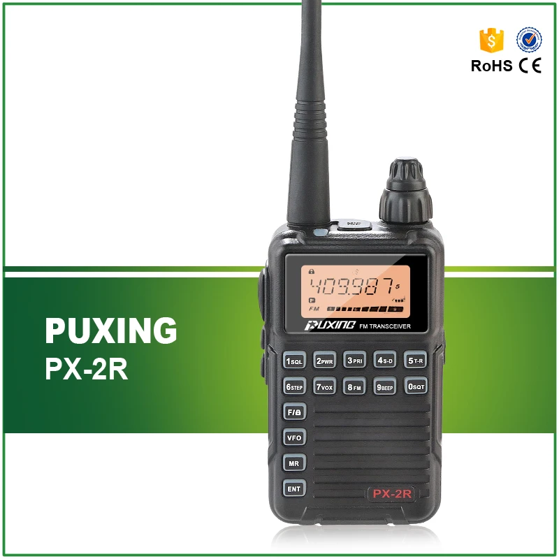 Professional Dual Receiver Two Way Radio PUXING PX 2R UHF 400 470MHz