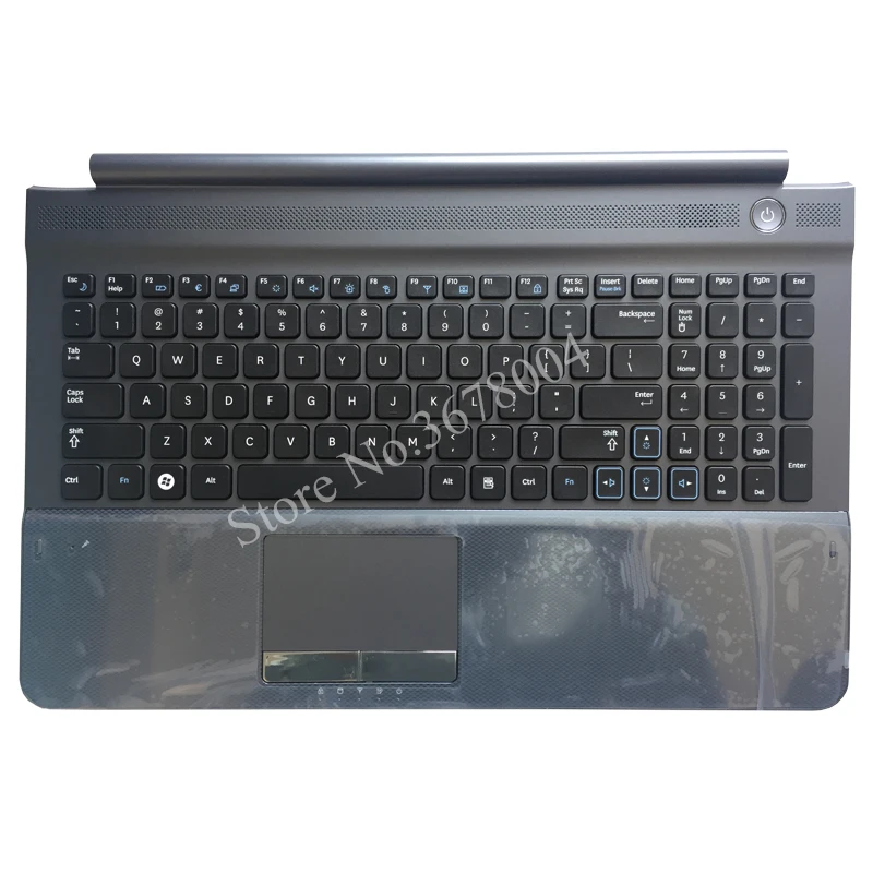 

New Keyboard for SAMSUNG RC510 RC520 US laptop keyboard With Gray Frame touchpad and Speaker BA75-02835A