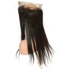 8A Grade 360 Lace Frontal Closure Back With Peruvian Hair Straight 360 Lace Virgin Hair Straight Full Frontal Lace Closure