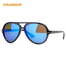 COLOSSEIN 2017 Pilot Sunglasses Classic Fashion Eyewear Polarized Oval Lenses Men Fashion Goggle Sunglasses