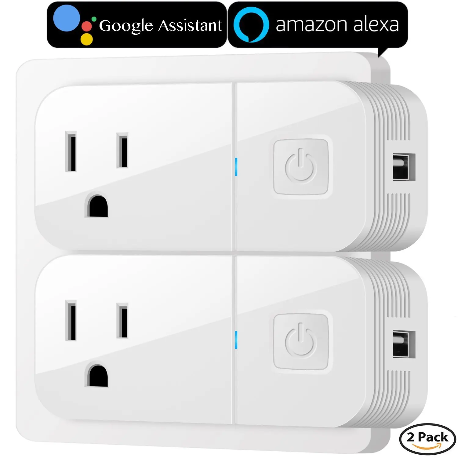 Wi-fi-розетка умная розетка с usb-зарядным устройством, совместимая с Amazon Alexa, Google Home Mini пульт дистанционного голосового управления Homekit