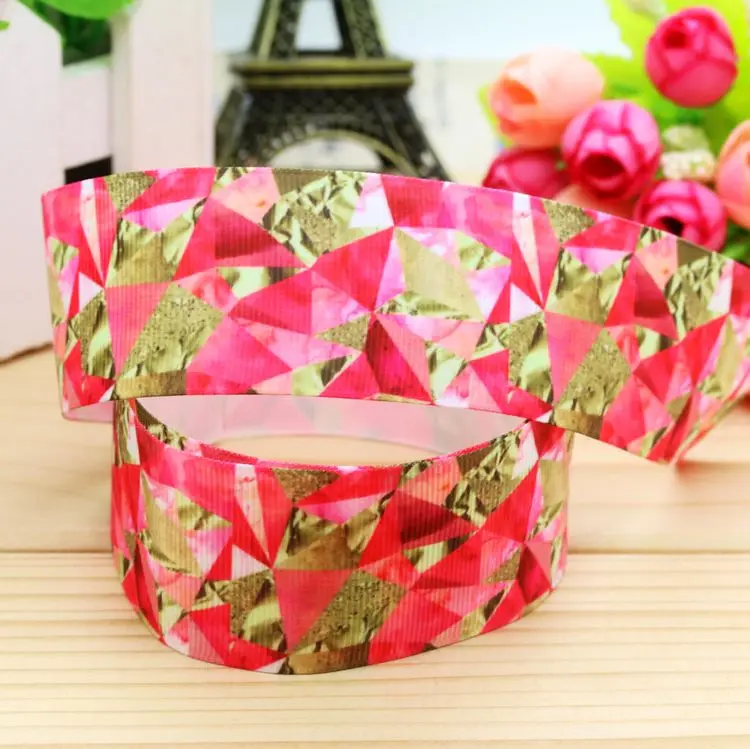 

1.5inch Free Shipping Glitz Glam Printed Grosgrain Ribbon Hairbow Headwear Party Decoration Diy Wholesale OEM 38mm P5435