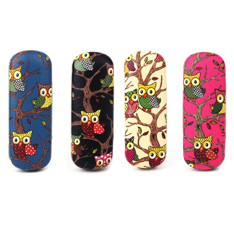 

Glasses Box Cartoon Owl Animal Cute Sunglasses Storage Protector Portable Cases