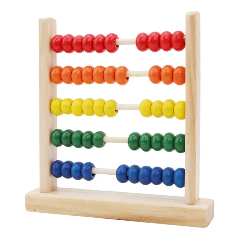Деревянная мини-игрушка для раннего обучения математике, счетные бусины, обучающая игрушка Монтессори