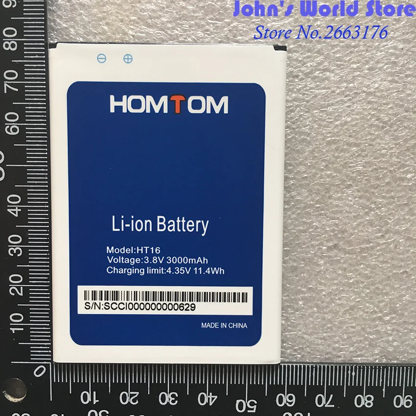 Новый HOMTOM HT16 аккумулятор большой емкости 3000 мАч оригинальные резервные батареи