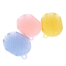Многофункциональная силиконовая гладкая антицеллюлитная щетка для похудения Массажная перчатка для купания массажер Релаксация против жира тела случайный цвет