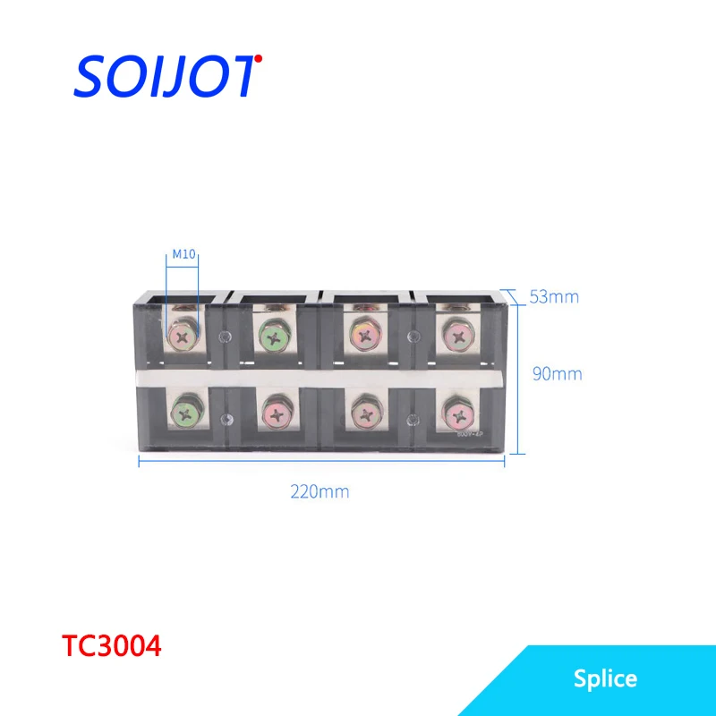 

1PC TC-3004 TC3004 Fixed Terminal Double Row Screw Terminal Block Terminal Connector Cable Header .Copper