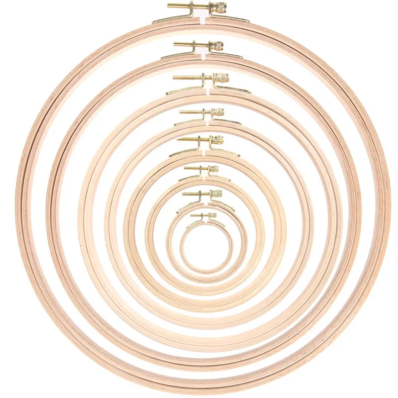 

7.5 -28cm Embroidery Hoop Tool DIY Wooden Cross Stitch Frame Needlework Hoop Ring Hand Embroidery Tool Sewing Manual Tool