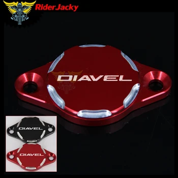 

RiderJacky Black Red CNC Motorcycle Engine Oil Filter Cover Cap For Ducati DIAVEL 2010-2018 2011 2012 2013 2014 2015 2016 2017