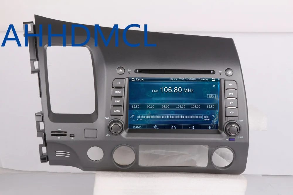 Best AHHDMCL Car Multimedia Player Stereo Audio Radio DVD Navigation For Civic 2006 2007 2008 2009 2010 2011 Left Hand Drive 3