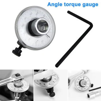 

Torque Angle Gauge 360 Degree 1/2 Inch Drive Meter Auto Angle Rotation Measure Tool with Wrench WWO66