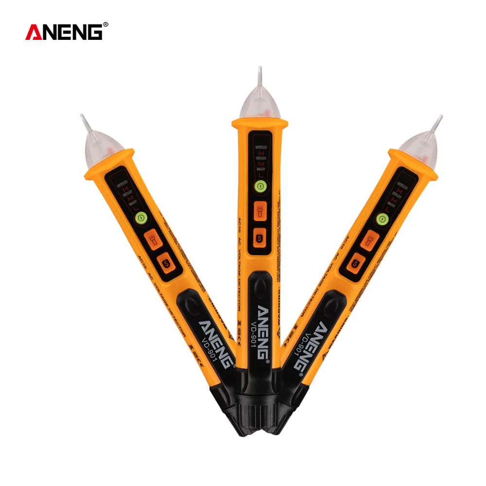 ANENG VD901 Electrical Tester Pen 12-1000V AC Voltmeter 100a AC Voltage Detector Multimeter Outlet Tester Circuit Breaker Finder