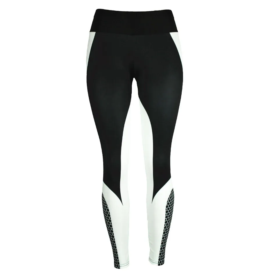 Женские брюки для йоги с геометрическим принтом в виде сот, женские леггинсы с высокой талией, эластичные спортивные штаны для йоги, штаны для хип-зала, штаны для танцев