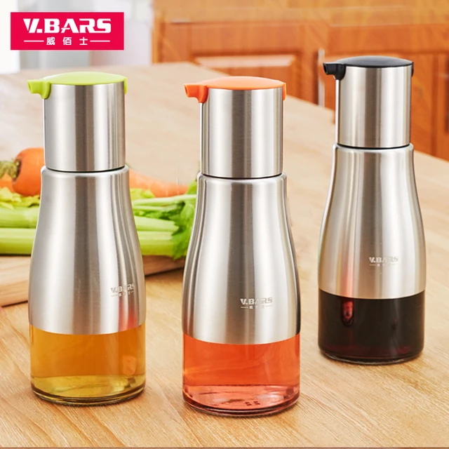 oiler glass leak proof kitchen supplies 304 stainless steel oil bottle soy sauce pot of - Kitchen Supplies oiler glass leak proof kitchen supplies 304 stainless steel oil bottle soy sauce pot of - Kitchen Supplies