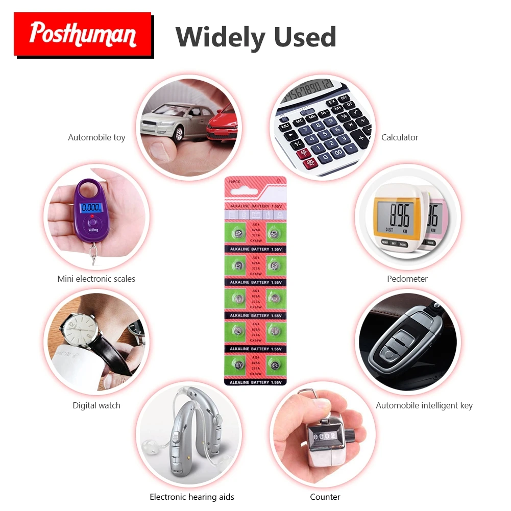 POSTHUMAN 20 шт./упак. AG4 аккумуляторы таблеточного типа 1,55 V LR626 LR66 376 377 SR626SW SR626 177 сотовый часов игрушки дистанционного Камера