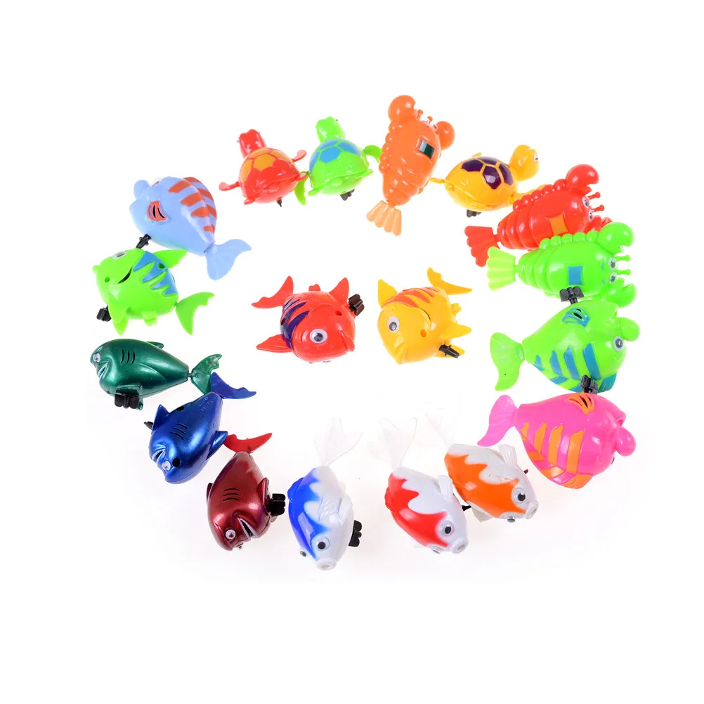 Turtle Fish Swimming Water Toys Mixed Animals Colorful Plastic Float