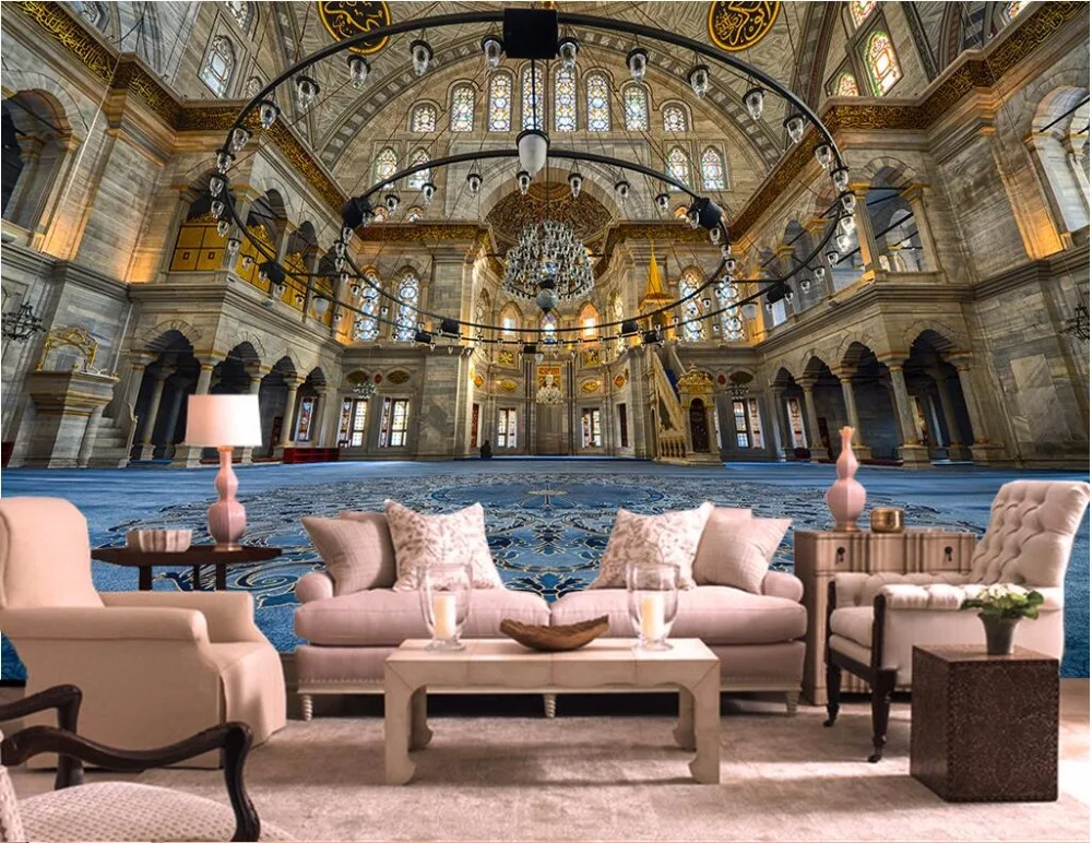 

3d room wallpaper custom photo mural European architecture palace castle decor painting 3d wall murals wallpaper for walls 3 d