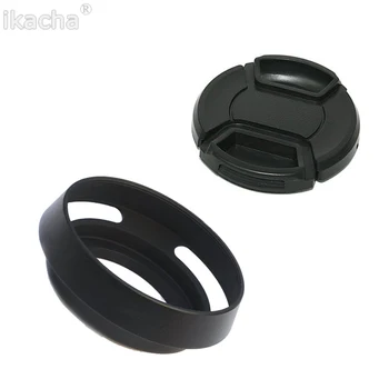 

Metal Vented Lens Hood 49mm 52mm 58mm 55mm 62mm 67mm 72mm 77mm 82mm Screw-in Lente Protect + Cap For Leica Canon Nikon Sony