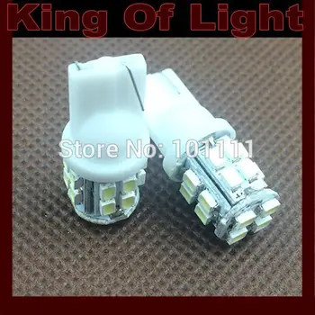 

1000X Car Auto LED lights T10 194 W5W 20 led smd 1206 Wedge LED Light Bulb Lamp T10 20SMD White Free shipping