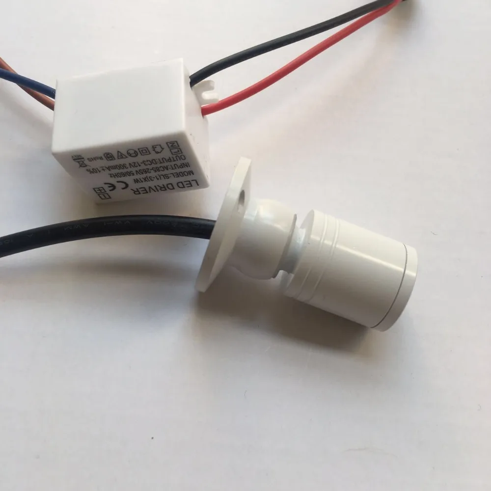 

10pcs non dimmable pitch coldwhite color Led Cabinet Light Light Energy Saving Spot Home color Downlight Mini Recessed Lamp