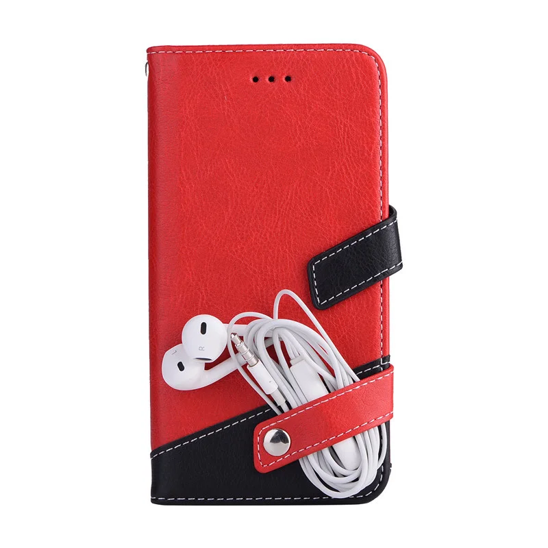 Роскошный кожаный чехол книжка Nephy для iPhone 6 6S 7 8 Plus 5 s SE 5SE X 10 6Plus 7Plus черный